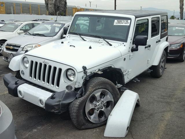 1C4BJWEG3GL147534 - 2016 JEEP WRANGLER U WHITE photo 2