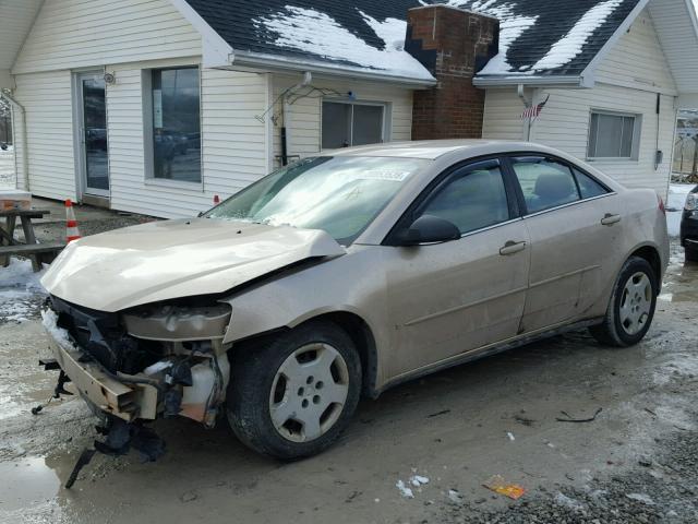 1G2ZF58B374113778 - 2007 PONTIAC G6 VALUE L GOLD photo 2