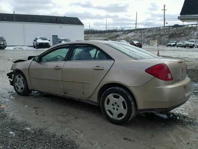 1G2ZF58B374113778 - 2007 PONTIAC G6 VALUE L GOLD photo 3