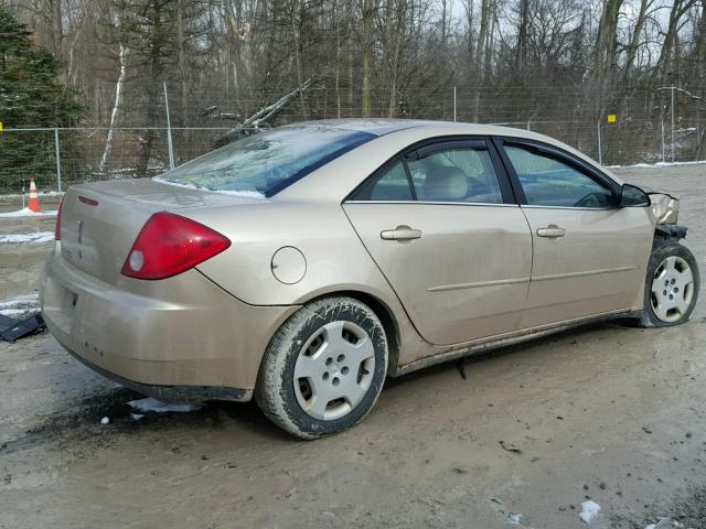 1G2ZF58B374113778 - 2007 PONTIAC G6 VALUE L GOLD photo 4