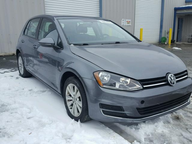 3VW2A7AU5FM015449 - 2015 VOLKSWAGEN GOLF TDI GRAY photo 1