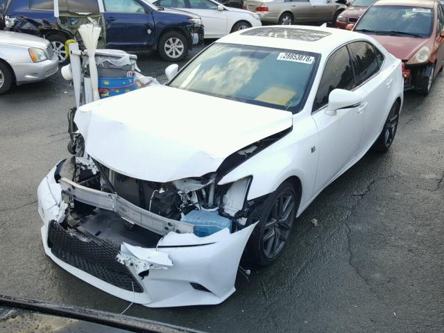 JTHBF1D22E5039397 - 2014 LEXUS IS 250 WHITE photo 2