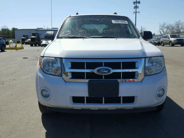 1FMCU59H58KA99336 - 2008 FORD ESCAPE HEV WHITE photo 9