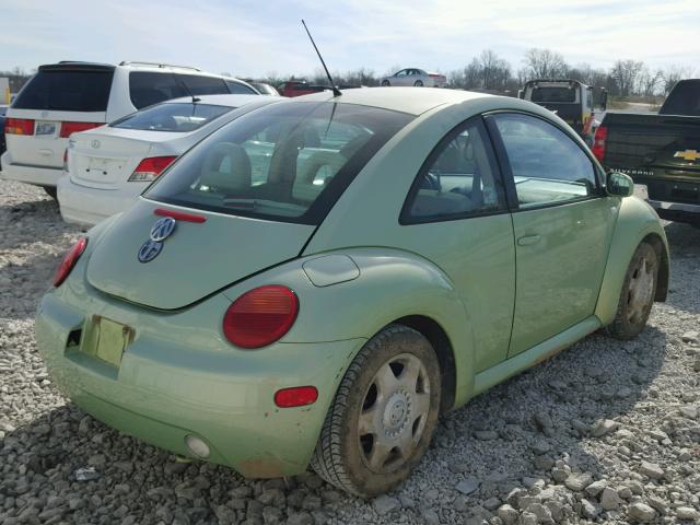 3VWCK21C61M439548 - 2001 VOLKSWAGEN NEW BEETLE 绿色 照片 4