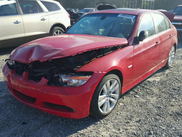 WBAVB17516NK31327 - 2006 BMW 325 I AUTO RED photo 2