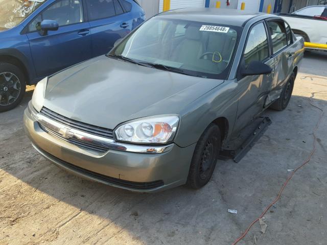 1G1ZS52F05F190931 - 2005 CHEVROLET MALIBU GREEN photo 2