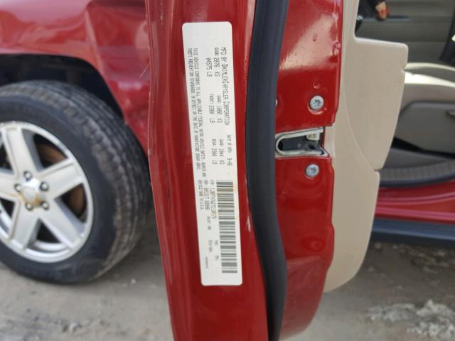 1J8FF47W27D130173 - 2007 JEEP COMPASS RED photo 10