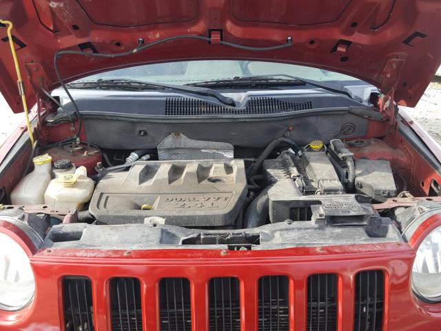 1J8FF47W27D130173 - 2007 JEEP COMPASS RED photo 7