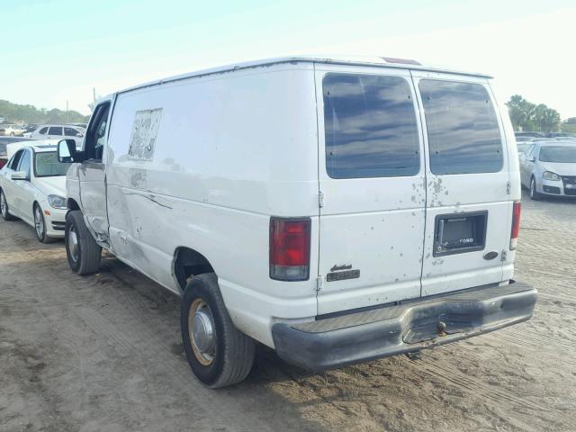 1FTNE24W64HB52437 - 2004 FORD ECONOLINE WHITE photo 3