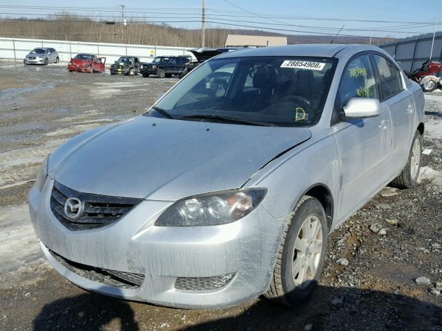 JM1BK12F961436861 - 2006 MAZDA 3 I SILVER photo 2