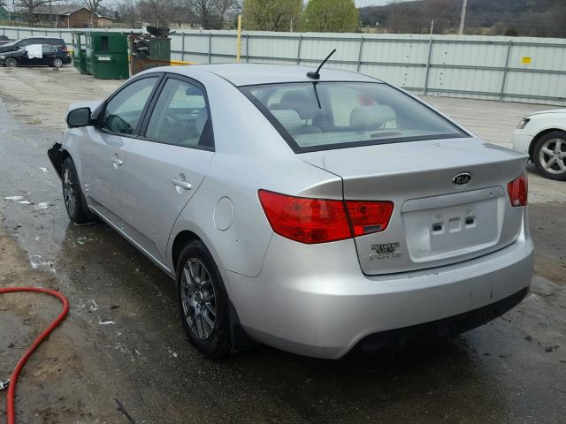 KNAFT4A23C5594662 - 2012 KIA FORTE LX SILVER photo 3