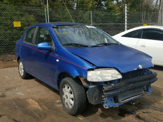 KL1TG52675B447337 - 2005 CHEVROLET AVEO LT BLUE photo 1