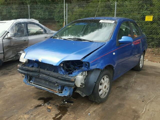 KL1TG52675B447337 - 2005 CHEVROLET AVEO LT BLUE photo 2