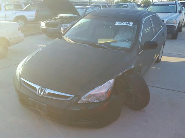 1HGCM56897A002685 - 2007 HONDA ACCORD EX BLACK photo 2