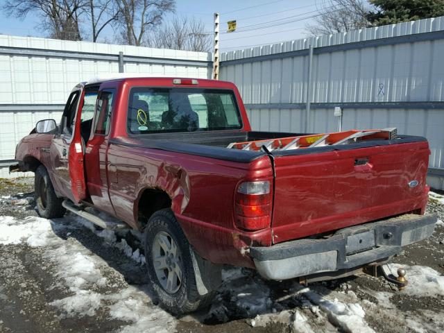 1FTZR15E54PB64963 - 2004 FORD RANGER SUP RED photo 3