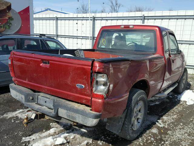 1FTZR15E54PB64963 - 2004 FORD RANGER SUP RED photo 4