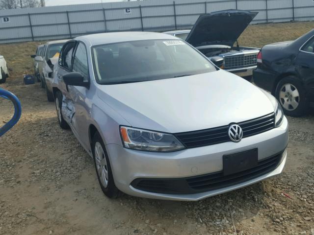3VW2K7AJ0EM207766 - 2014 VOLKSWAGEN JETTA BASE ვერცხლისფერი ფოტო 1