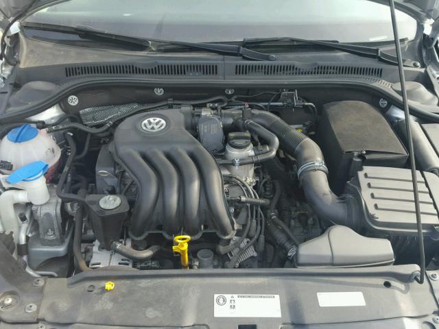 3VW2K7AJ0EM207766 - 2014 VOLKSWAGEN JETTA BASE ვერცხლისფერი ფოტო 7