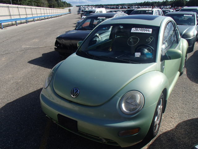 3VWCP21C41M418151 - 2001 VOLKSWAGEN NEW BEETLE GREEN photo 2