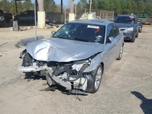 WBANB53597CP08595 - 2007 BMW 550 I SILVER photo 2