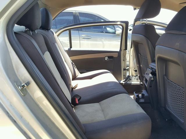 1G1ZC5E17BF151505 - 2011 CHEVROLET MALIBU 1LT 金色 照片 6