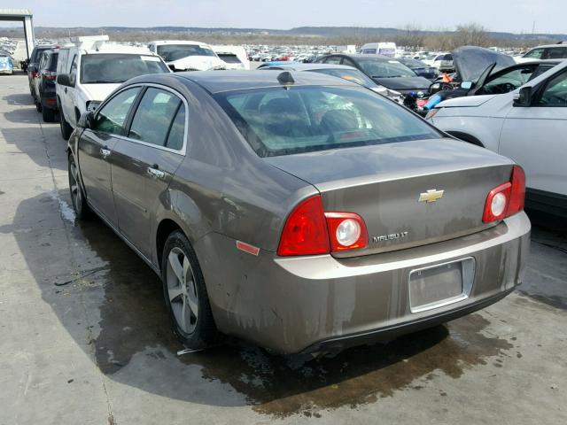 1G1ZC5EU7CF292568 - 2012 CHEVROLET MALIBU 1LT 棕色 照片 3