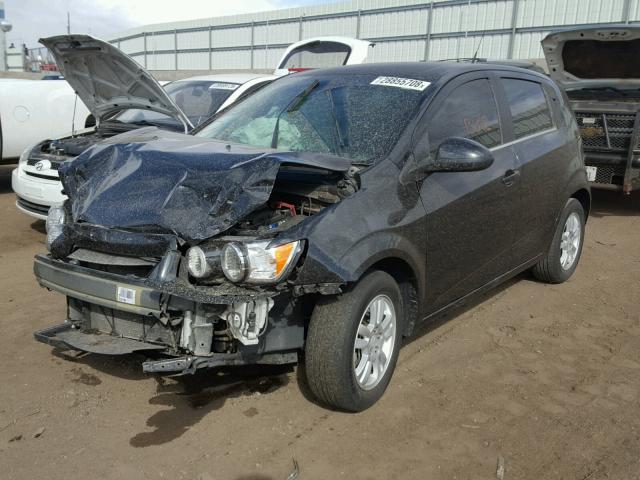 1G1JC6SH5D4197353 - 2013 CHEVROLET SONIC LT BLACK photo 2