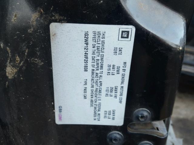 1G2WP1214VF291838 - 1997 PONTIAC GRAND PRIX BLACK photo 10