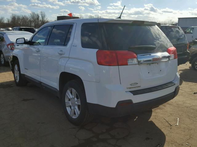 2GKALMEK8D6220162 - 2013 GMC TERRAIN SL WHITE photo 3