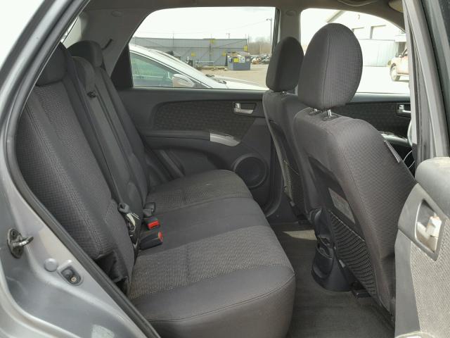 KNDJE723277425274 - 2007 KIA SPORTAGE E GRAY photo 6