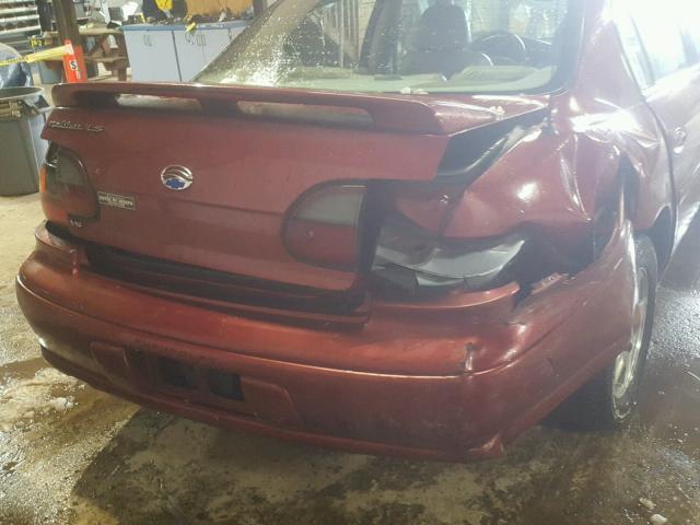 1G1NE52J62M666181 - 2002 CHEVROLET MALIBU LS წითელი ფოტო 9