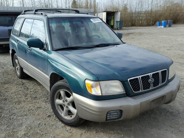 JF1SF65501H736430 - 2001 SUBARU FORESTER S GREEN photo 1