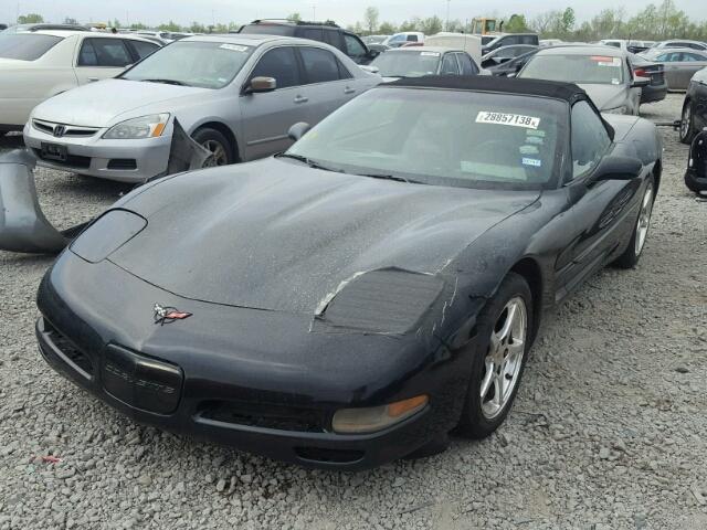 1G1YY32G9Y5111970 - 2000 CHEVROLET CORVETTE BLACK photo 2