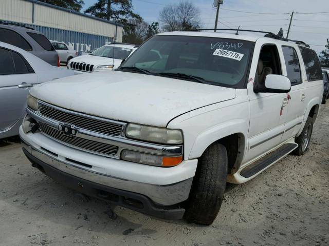 3GNEC16Z12G208340 - 2002 CHEVROLET SUBURBAN C WHITE photo 2