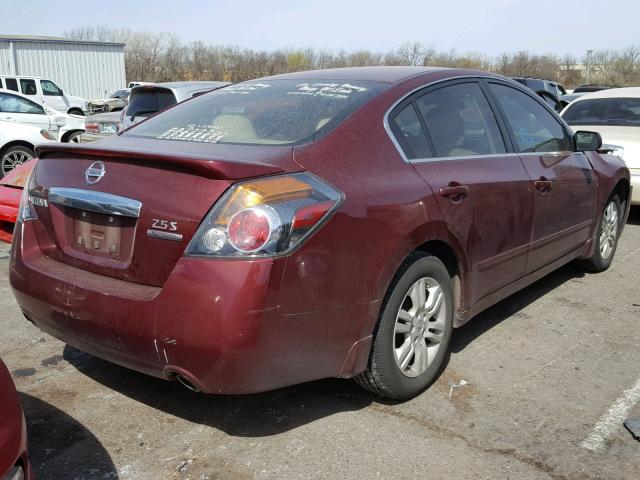 1N4AL2AP8CN460250 - 2012 NISSAN ALTIMA BAS MAROON photo 4