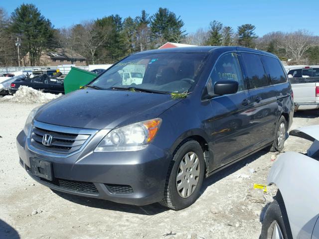 5FNRL3H29AB109761 - 2010 HONDA ODYSSEY LX GRAY photo 2