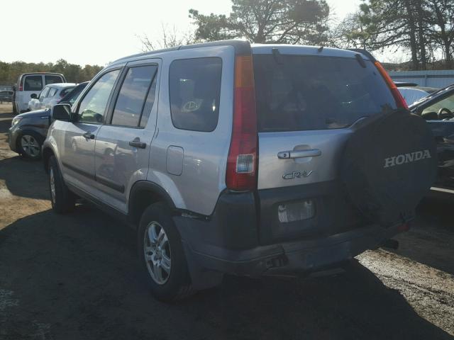 JHLRD78872C031538 - 2002 HONDA CR-V EX SILVER photo 3