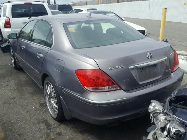 JH4KB16515C001982 - 2005 ACURA RL BLUE photo 3