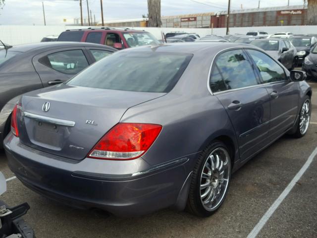 JH4KB16515C001982 - 2005 ACURA RL BLUE photo 4