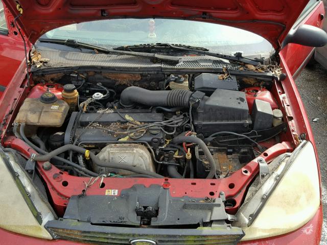 3FAFP31381R223121 - 2001 FORD FOCUS ZX3 RED photo 7