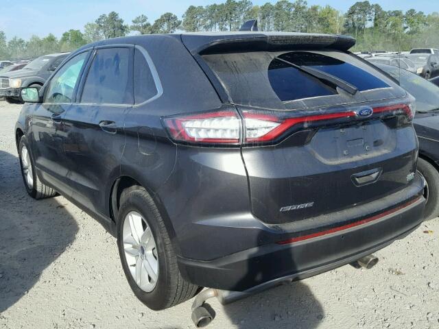 2FMTK3J97FBC40218 - 2015 FORD EDGE SEL GRAY photo 3