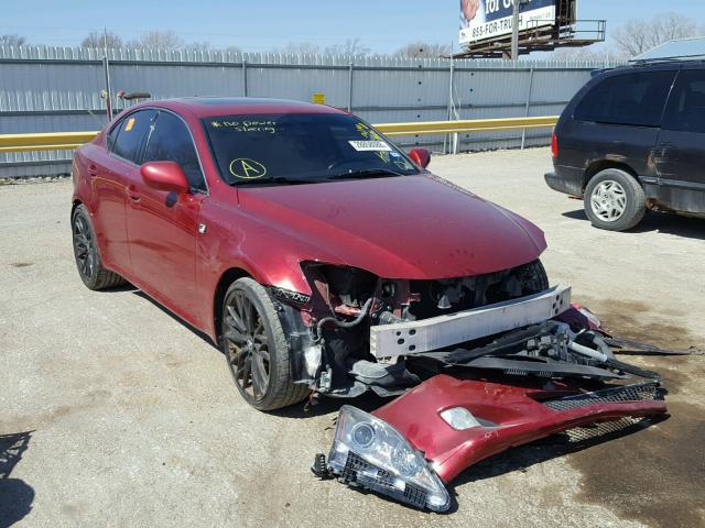 JTHBE262685018210 - 2008 LEXUS IS 350 RED photo 1