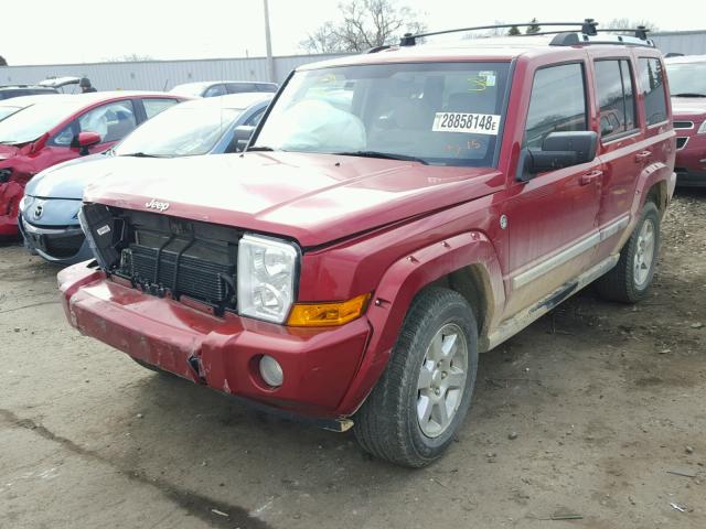 1J8HG58216C285616 - 2006 JEEP COMMANDER წითელი ფოტო 2