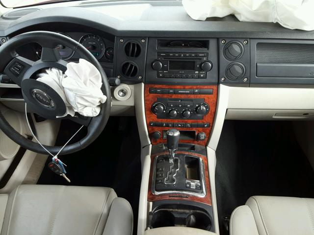 1J8HG58216C285616 - 2006 JEEP COMMANDER წითელი ფოტო 9