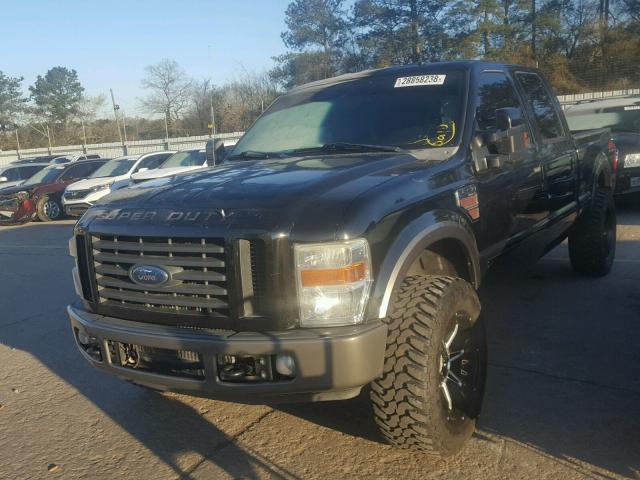 1FTSW21R38EB10717 - 2008 FORD F250 SUPER BLACK photo 2