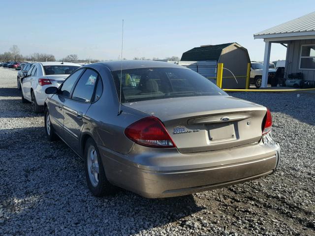 1FAFP53U57A206720 - 2007 FORD TAURUS SE TAN photo 3