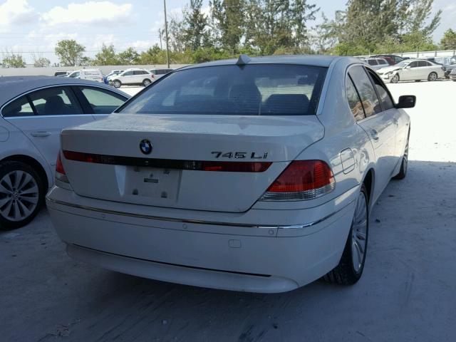 WBAGN63444DS49589 - 2004 BMW 745 LI WHITE photo 4