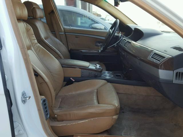 WBAGN63444DS49589 - 2004 BMW 745 LI WHITE photo 5