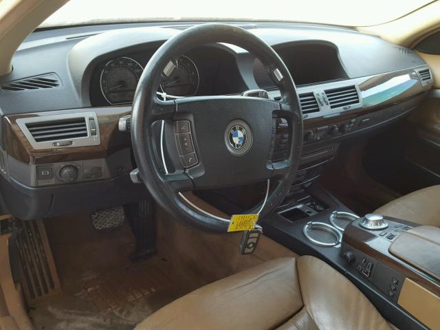 WBAGN63444DS49589 - 2004 BMW 745 LI WHITE photo 9