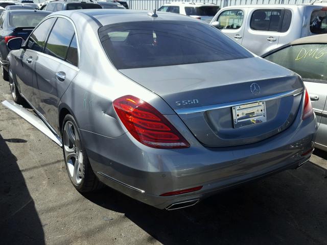 WDDUG8CB8FA132652 - 2015 MERCEDES-BENZ S 550 SILVER photo 3